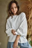 Atik Batwing Top White - p